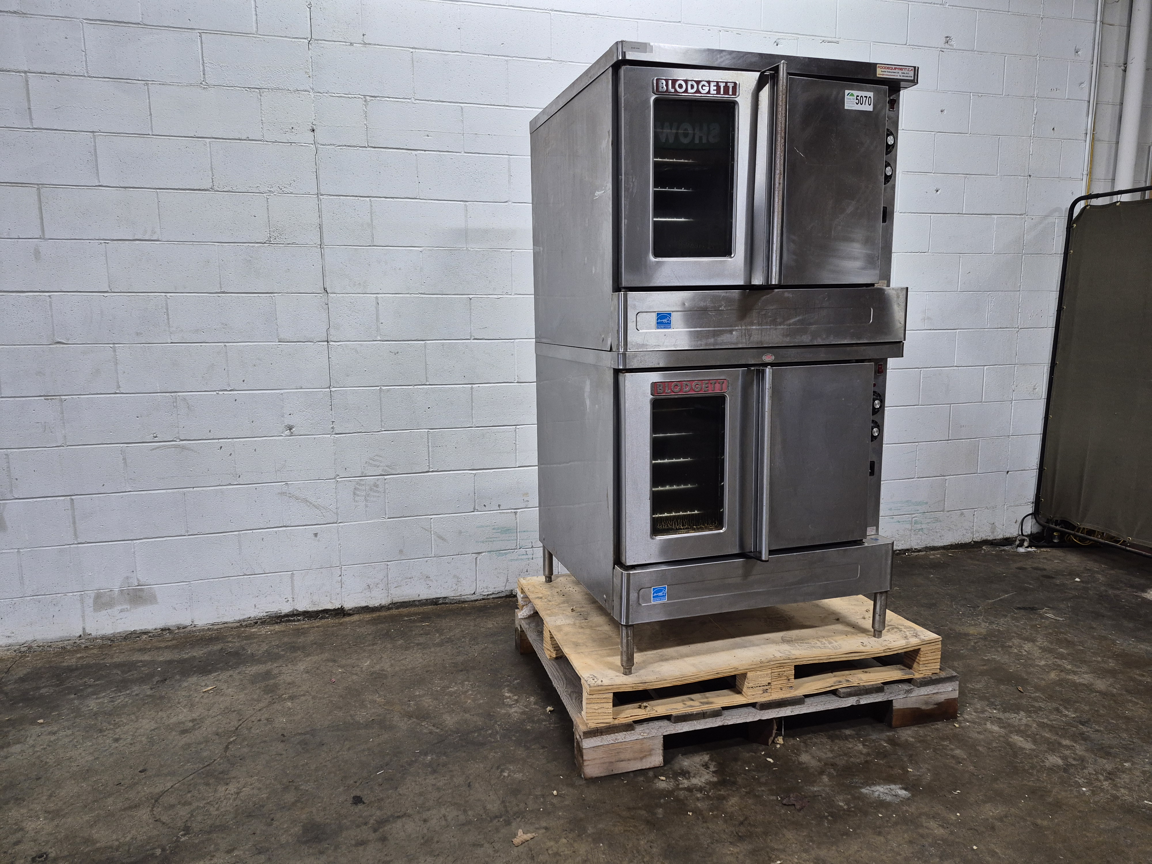 Used Blodgett SHO-E Double Stack Convection Ovens