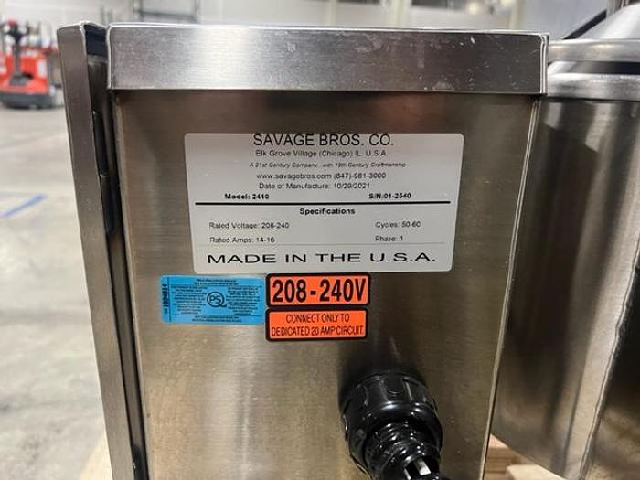 Used Savage FireMixer-14 Electric Cooker Mixers with Pinnacle De-Molder