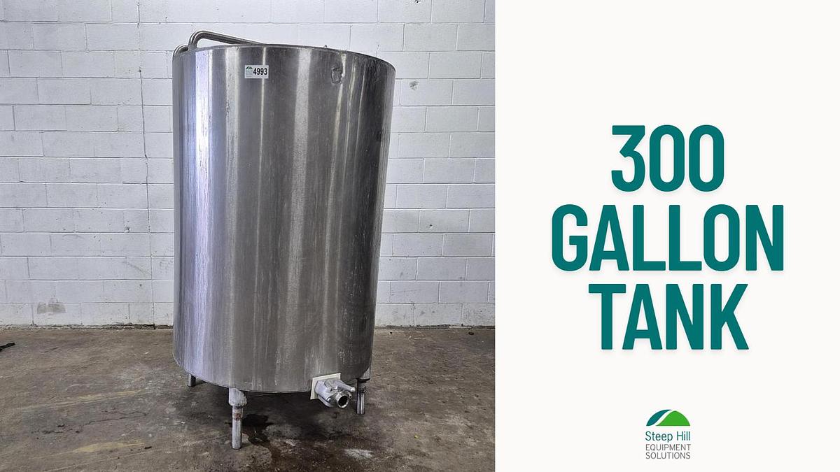 Used SS 300 Gallon Double Wall Tank