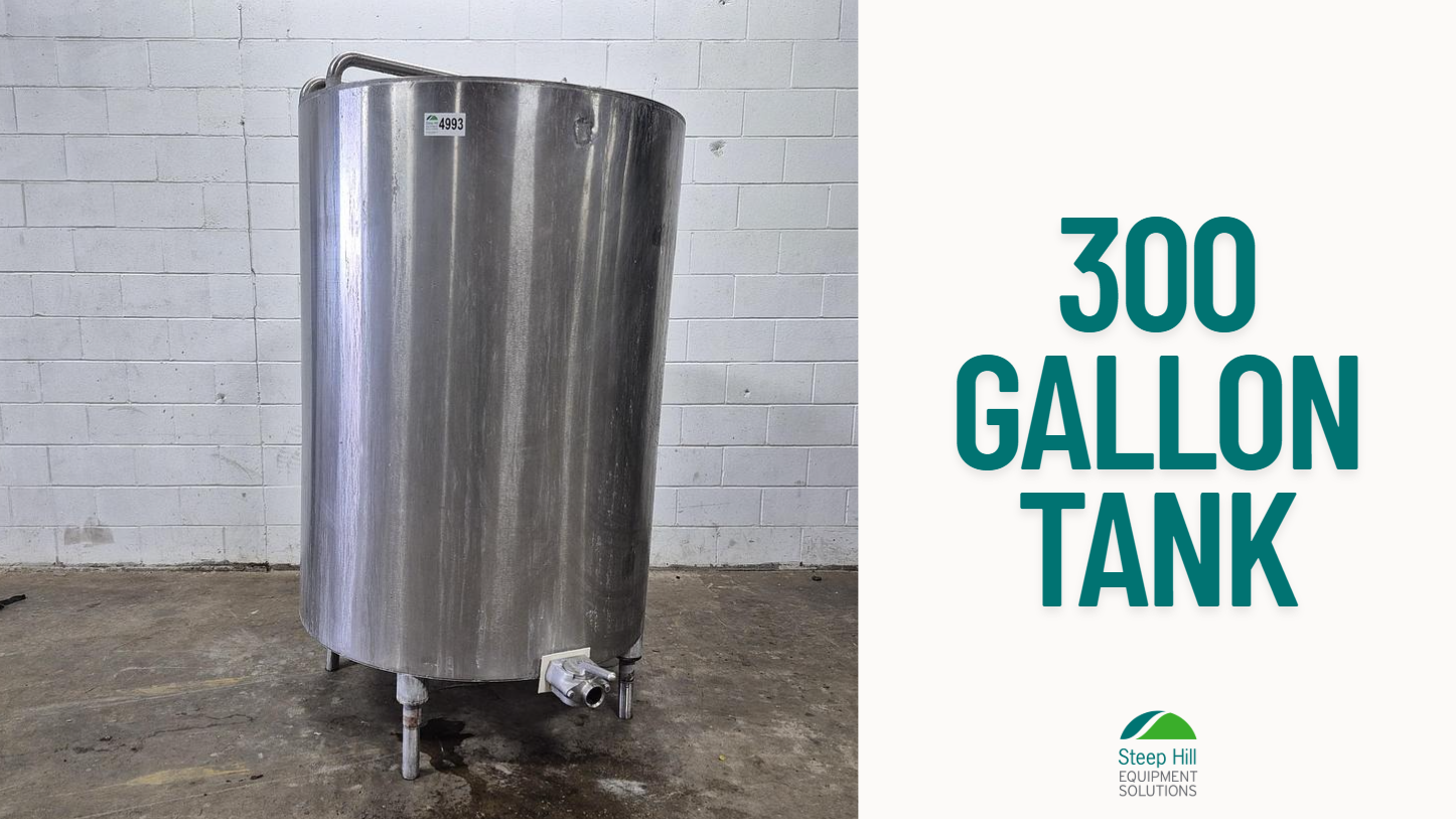 Used SS 300 Gallon Double Wall Tank