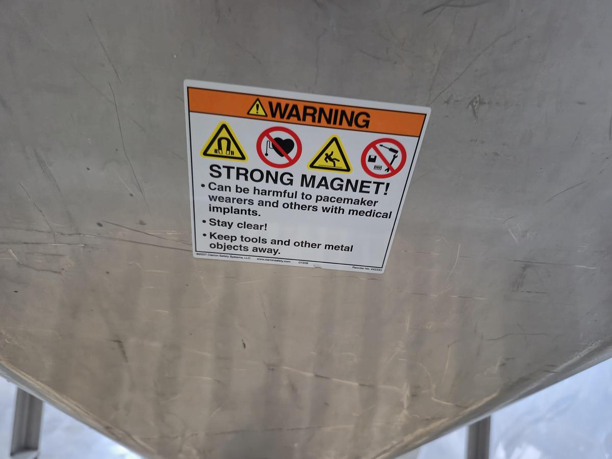 Used Flexicon Hopper with Grate Magnet
