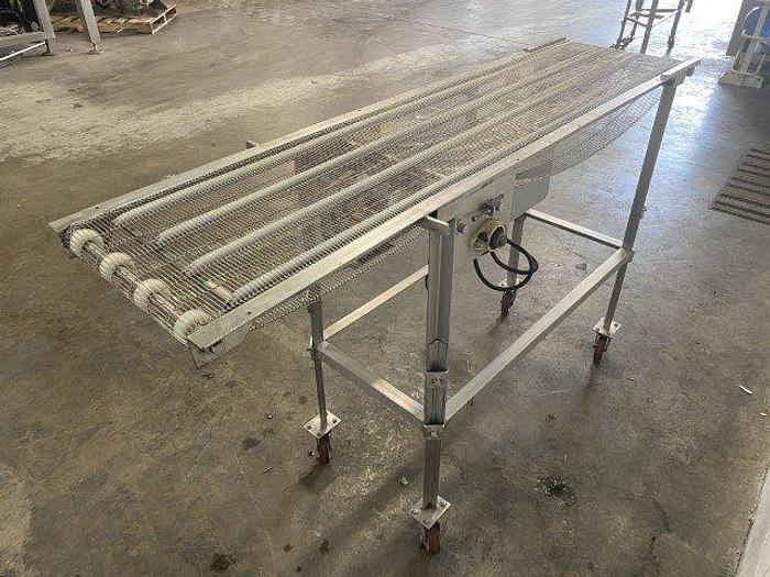 Used 6' SS Wire Conveyor