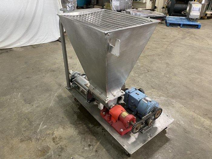 Used Progressive Cavity Pump with Infeed Hopper