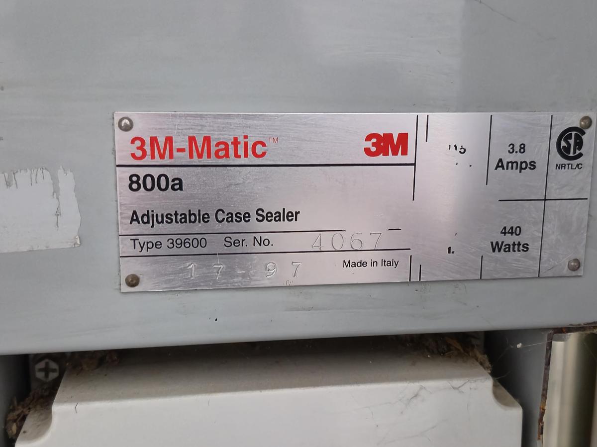 Used 3M-Matic 800a Adjustable Case Sealer