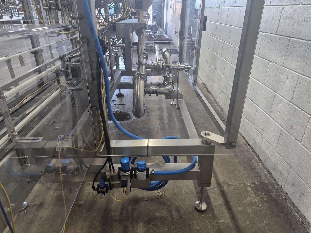 Used Pacific Inline Flow Meter Liquid Filling Machine