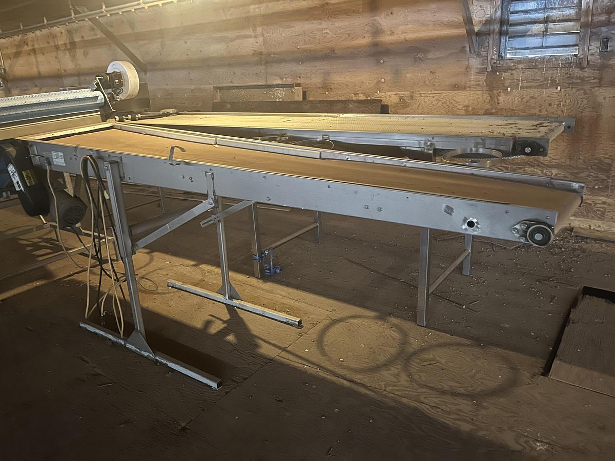 Used 10ft Adjustable Flat Belt Conveyor
