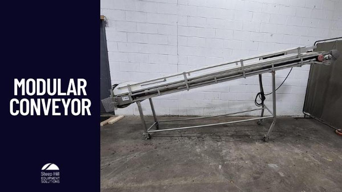 Used 13.5" Incline Modular Conveyor
