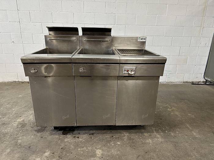 Used Quest Double Deep Fryer with Filtration