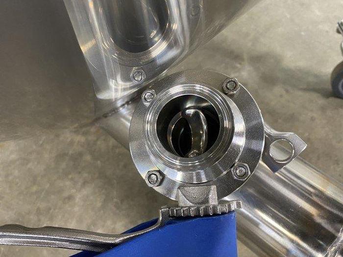 Used SS Lidded Hopper With Agitator