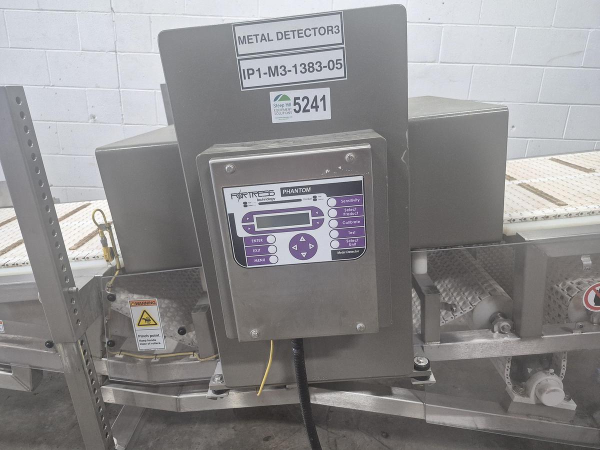 Used Fortress Phantom Metal Detector Conveyor