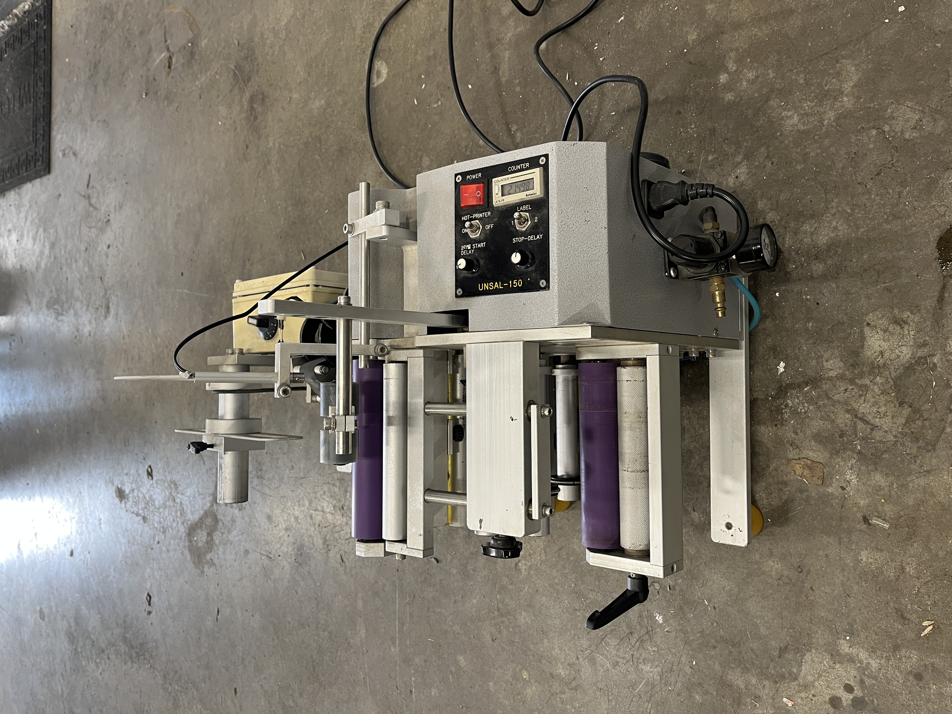 Used Tabletop Bottle Labeller