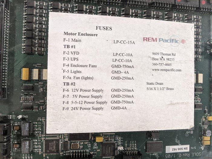 Used REM Pacific JET Optical Berry Sorter