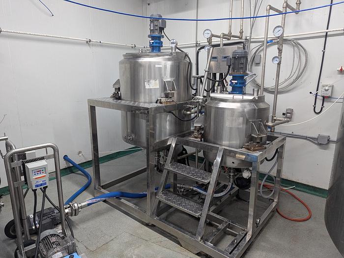 Used Dual Batch Processing Tanks