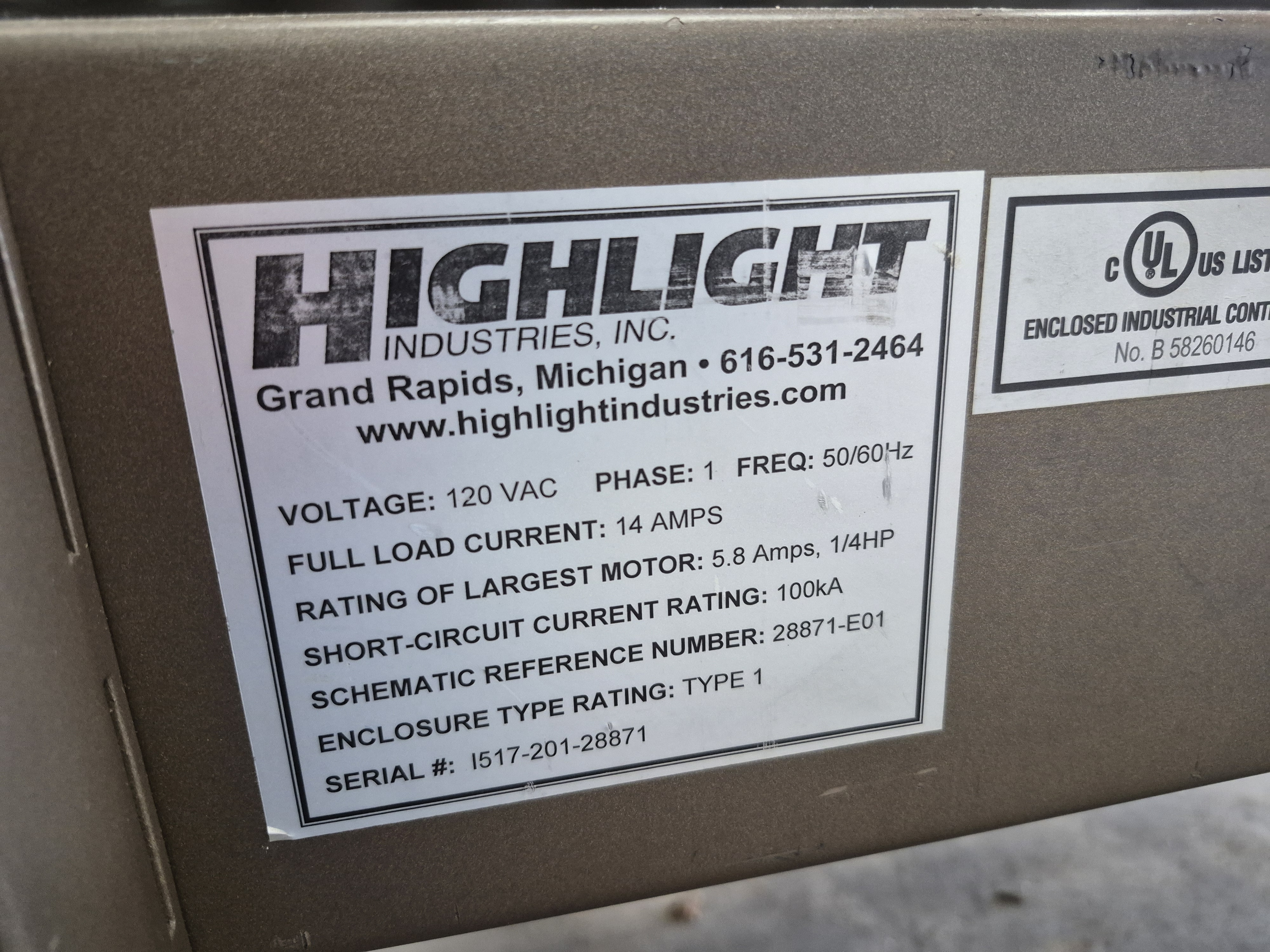 Used Highlight Magnum 2300 Case Sealer