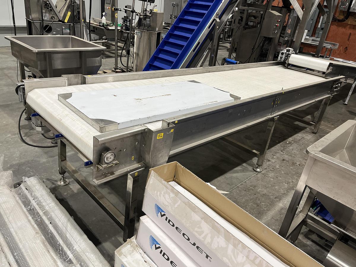 Used 13ft Incline Modular Belt Conveyor