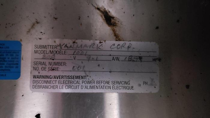 Used Vanmark 6-Roll Abrasive Peeler/Scrubber/Washer