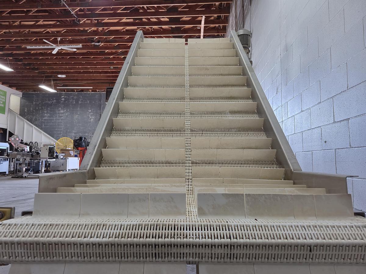 Used 7 Feet Cleated Incline Conveyor