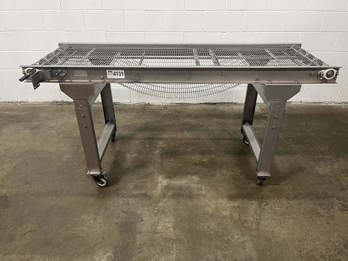 Used New Wave 6'L Wire Mesh Conveyor