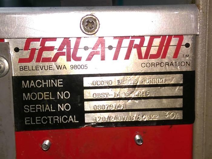 Used Seal-a-Tron L-bar Sealer and Heat Tunnel