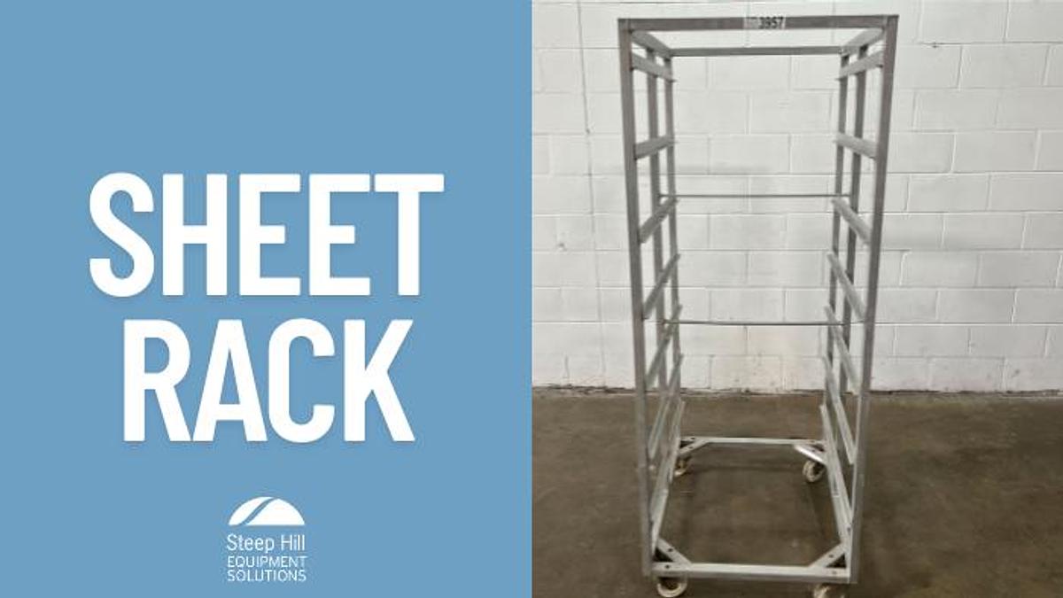 Used Aluminum Bakery Sheet Rack