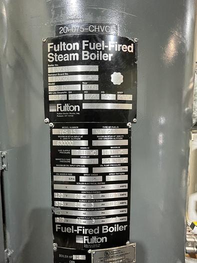 Used Fulton TCS 15 Fuel-Fired Steam Boiler