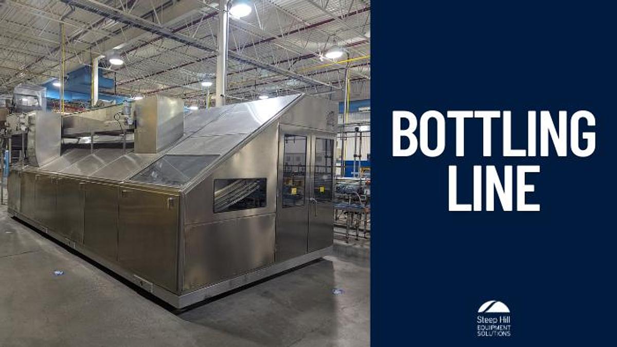 Used Posimat Bottle Silo and BI-N-35 Unscrambler