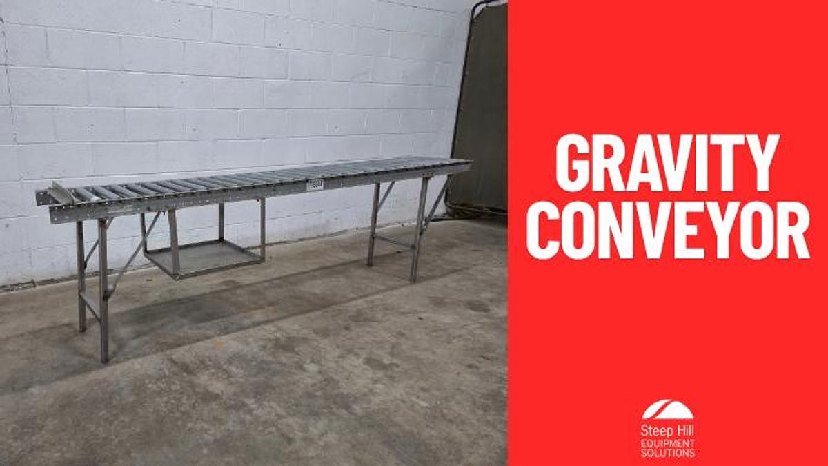 Used 7.6 Feet Gravity Conveyor