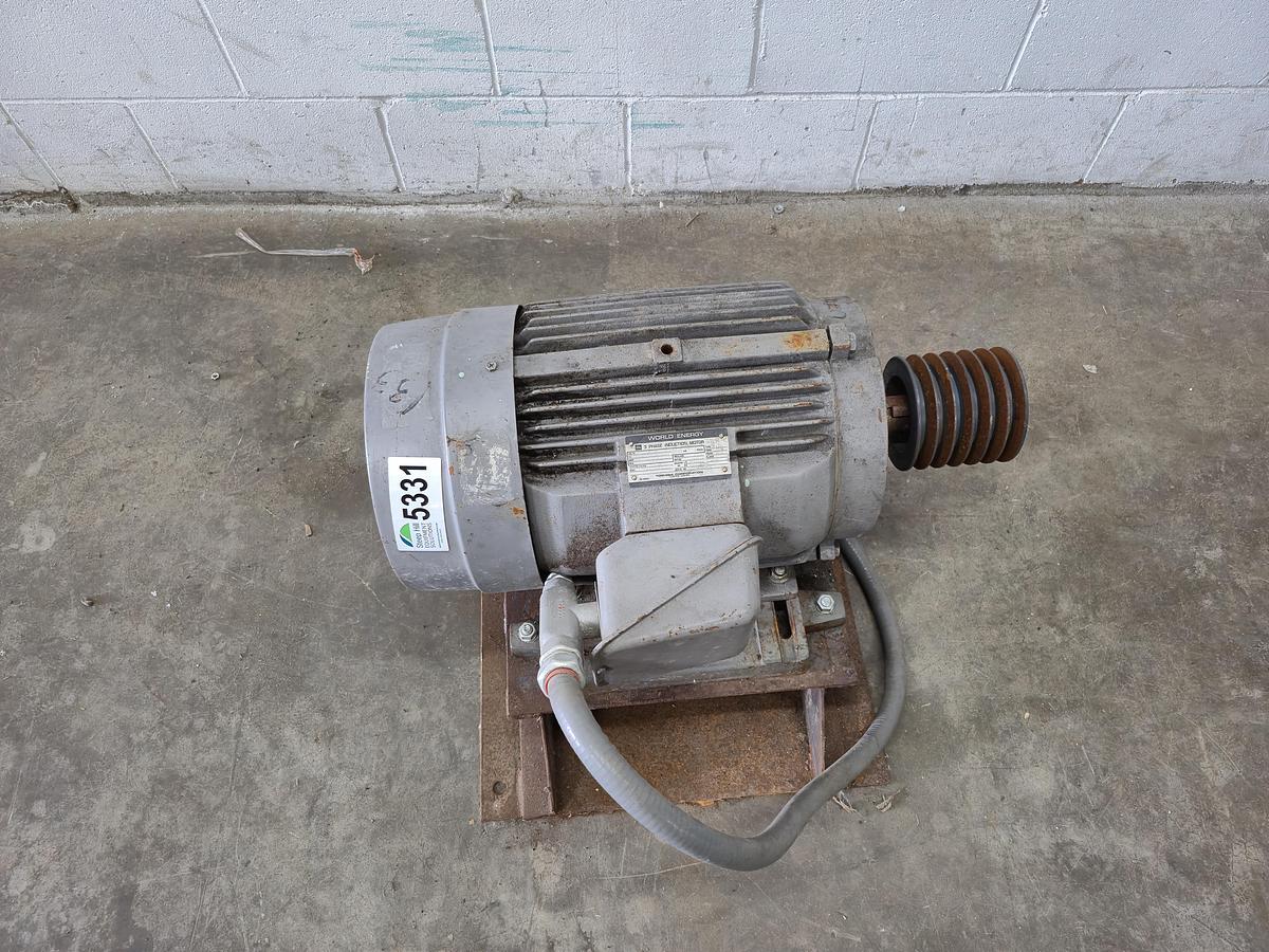 Used Toshiba Corporation World Energy 3 Phase Induction Motor