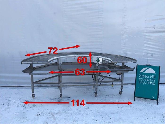Used 180 Degree Wire Conveyor