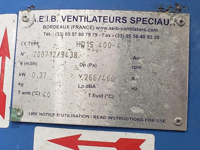 Used A.E.I.B. HD1S Axial Fan