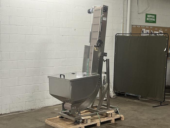 Used Elevating Conveyor with Hopper