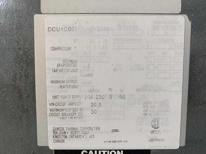 Used Cancoil DCU Air-Cooled Condensing Unit