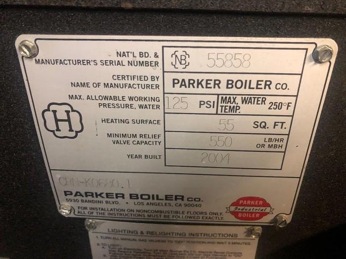 Used Parker Boiler System