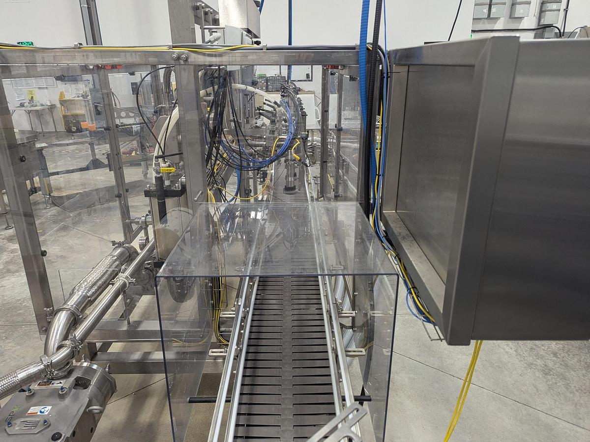 Used Promach 4 Head Pail Filling Line Including Filler, Capper & Date Coder