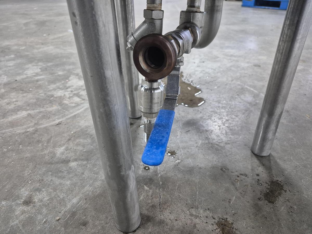 Used SS 20 Gallon Tank with Heat Exchange Pipe