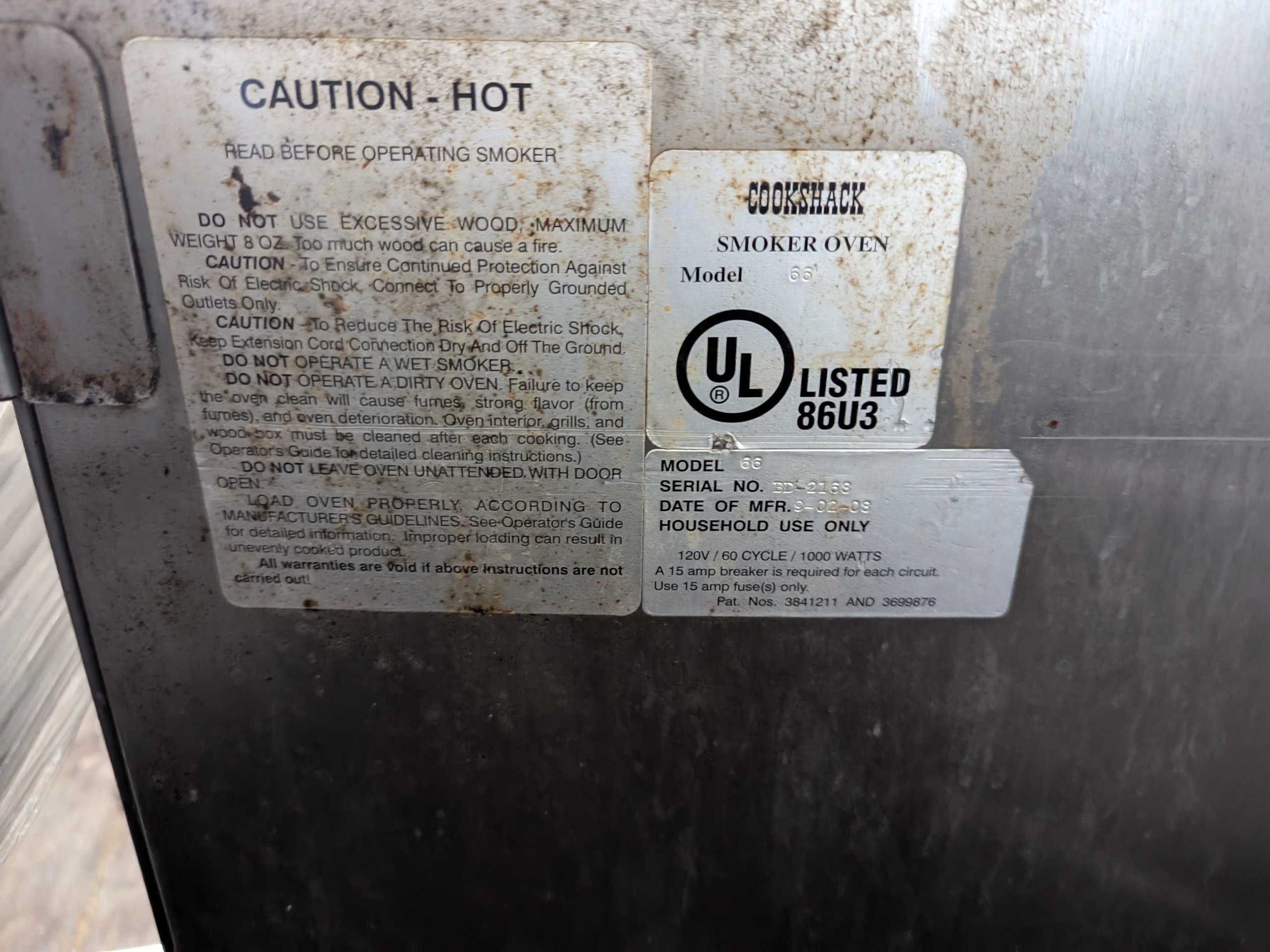 Used Cookshack Amerique 66 Electric Smoker