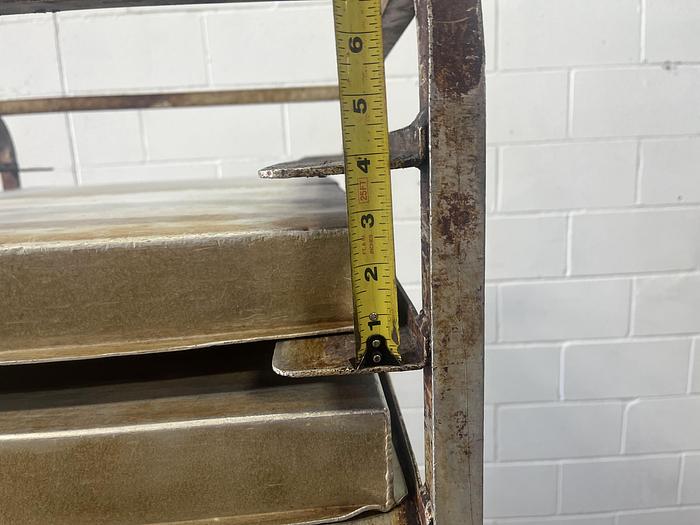 Used Roll-In Double Oven Rack with Pans