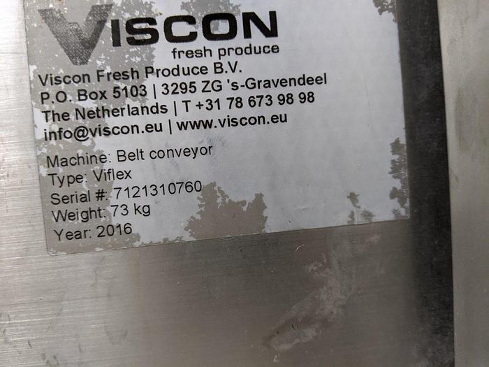 Used Viscon Viflex 90° Intralox Belt Conveyor