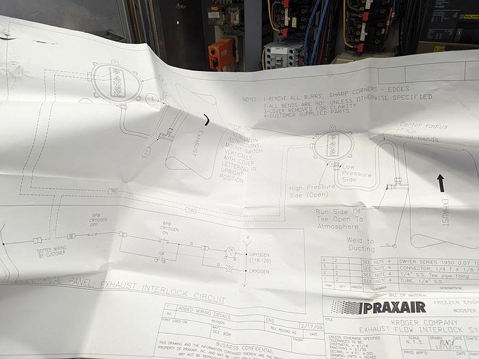 Used Praxair ColdFront™ 18'L IQF Tunnel Freezer