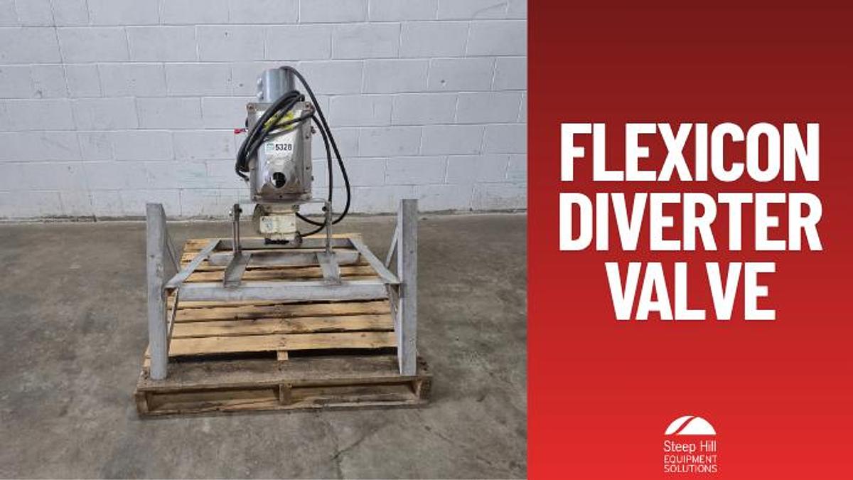 Used Flexicon Pneumatic Wye Line Diverter Valve