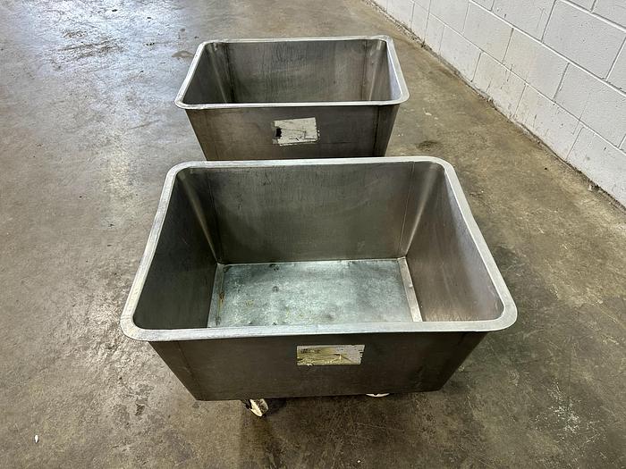 Used 40 Gal Rolling Bins