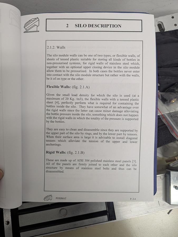 Used Posimat Bottle Silo and BI-N-35 Unscrambler