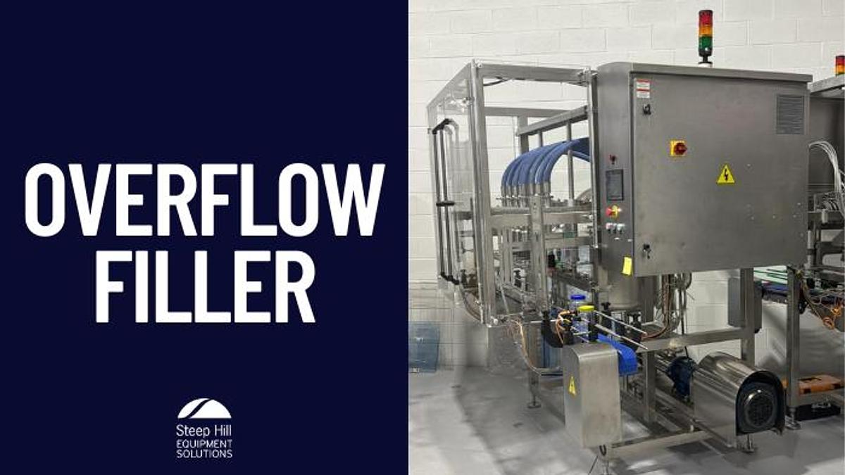 Used 8 Head Overflow Filler 