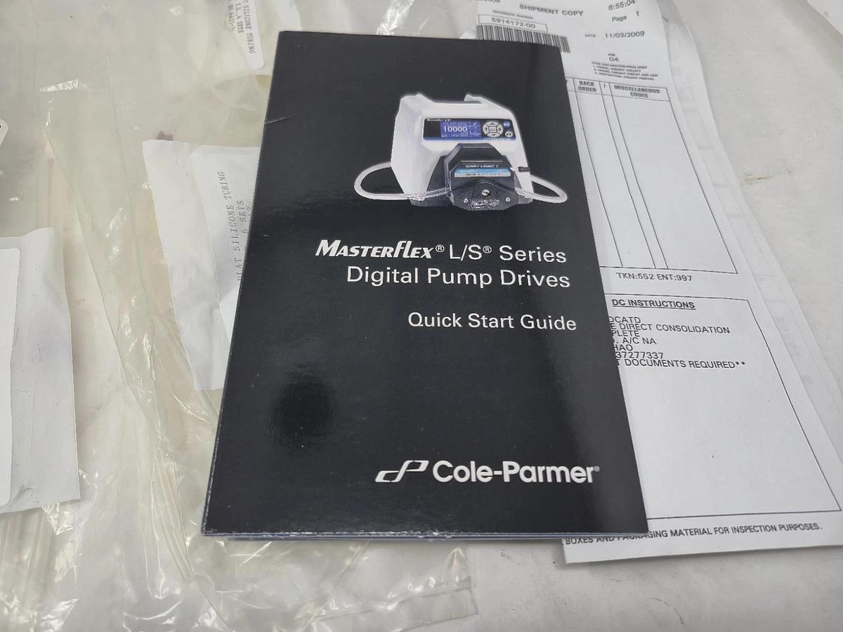 Used Cole-Parmer Masterflex L/S Digital Peristaltic Pump Drive w/ Microbore Head