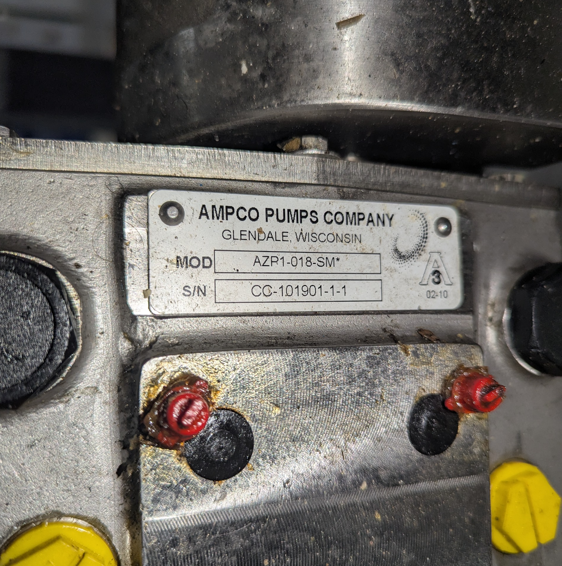 Used Ampco AZR1-018-SM PD Pump