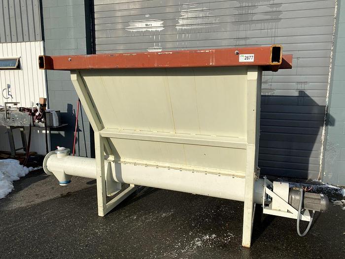 Used Powscrew 10' Auger with Infeed Hopper