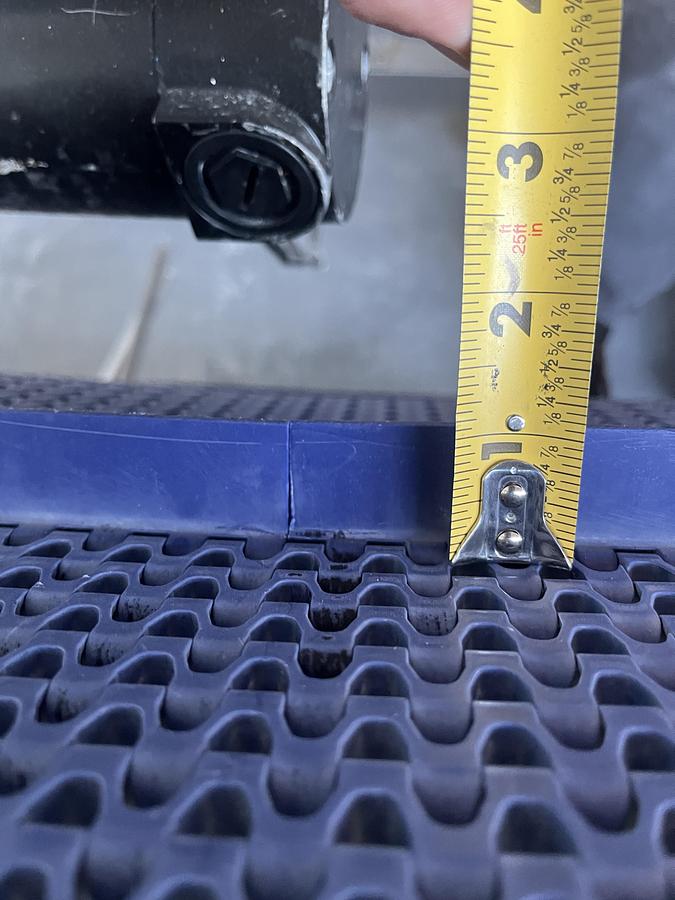 Used Cleated Incline Conveyor