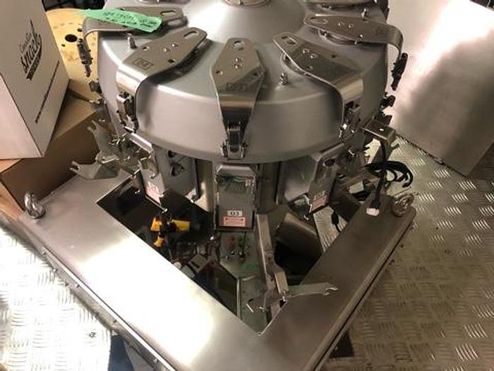 Used 10 Head Multi-Head Scales with Platform and Elevator