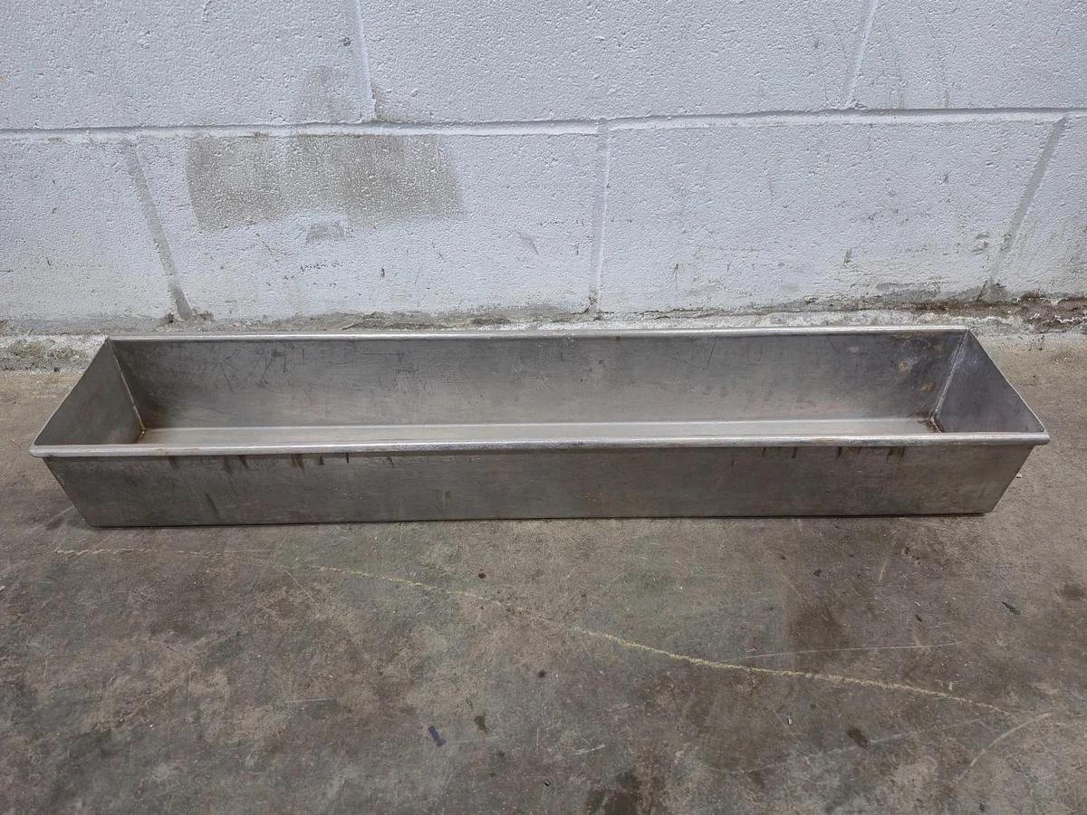 Used Commercial Stainless Steel Meat Former Mold Press Tray Trough 28.5" x 5.5" x 4"