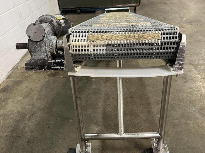 Used 8' L Cleated Incline Conveyor